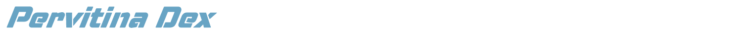 sample Pervitina Dex font