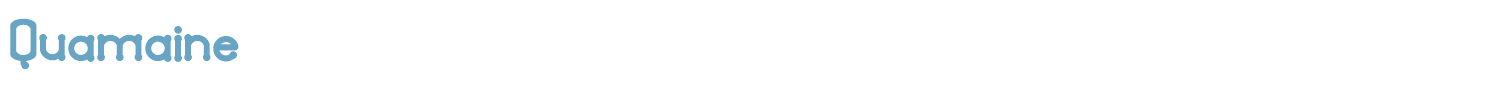 sample Quamaine font