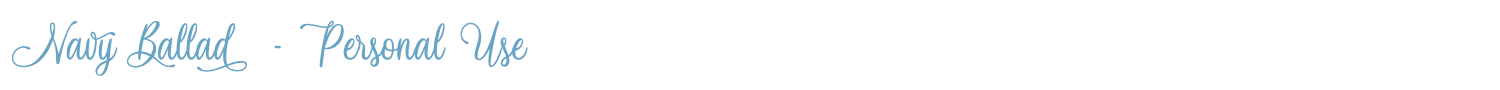 sample Navy Ballad font