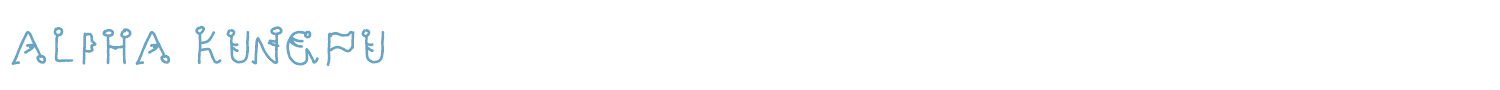 sample ALPHA KUNGFU font