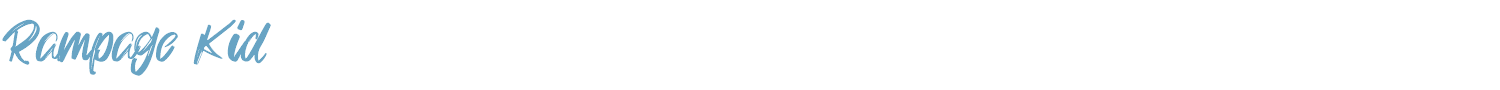 sample Rampage Kid font