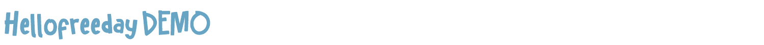 sample Hello Freeday (Demo) font