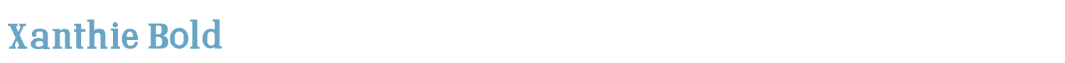 sample Xanthie font
