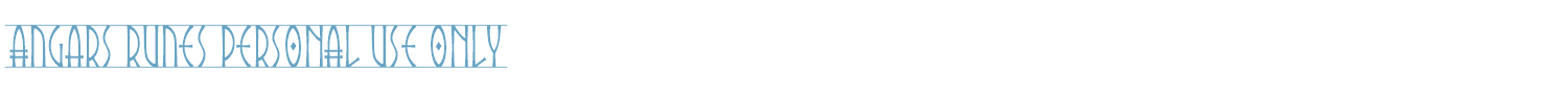 sample Angars Runes font