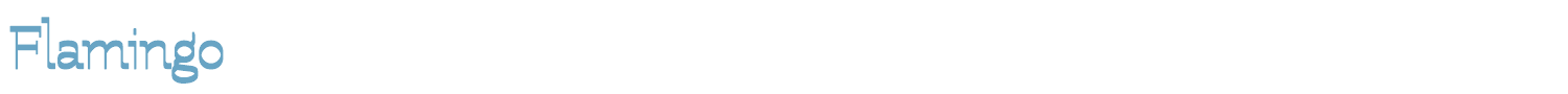 sample Flamingo font