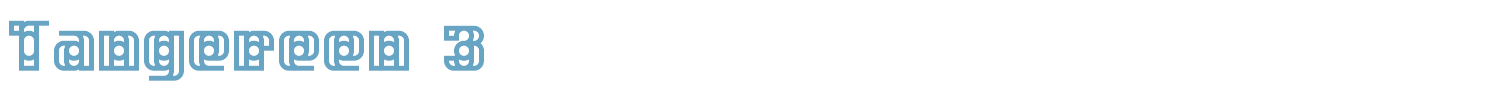 sample Tangereen 3 font