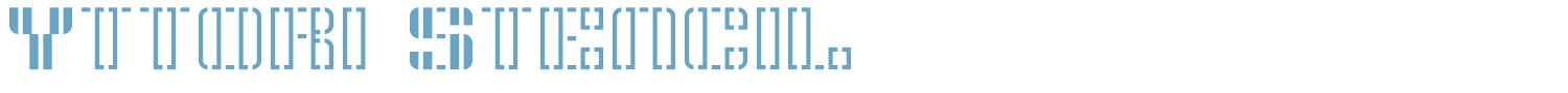 sample Yttori Stencil font