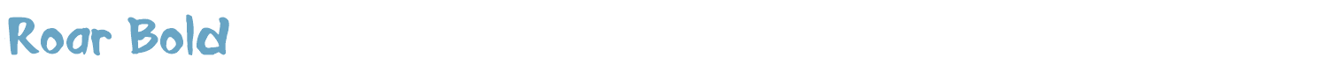 sample Roar Bold font