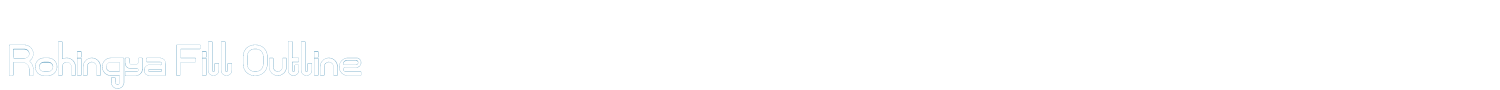 sample Rohingya Fill Outline font