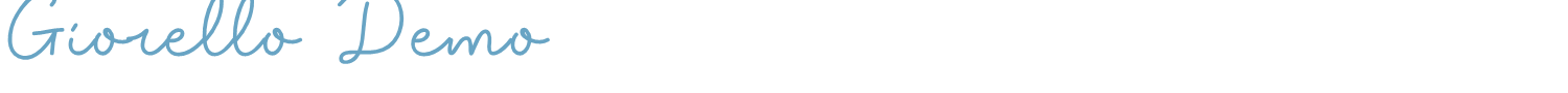 sample Giorello Demo font