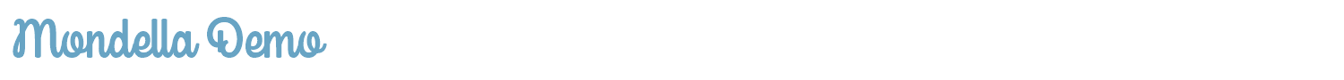 sample Mondella Demo font