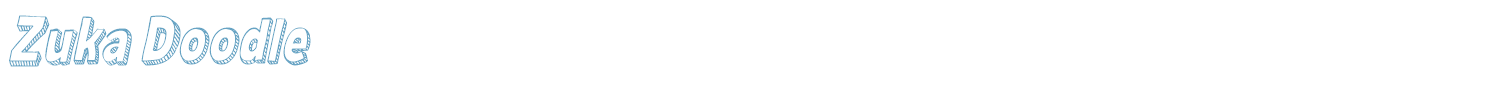 sample Zuka Doodle font