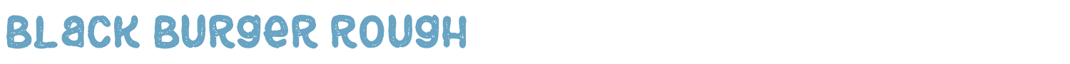 sample Black Burger font