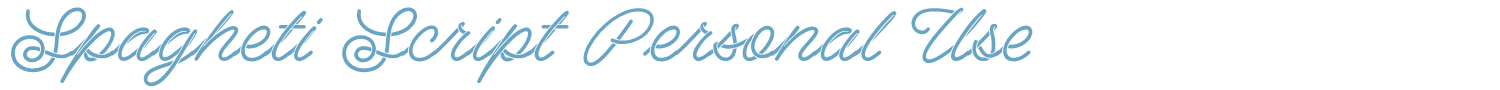 sample Spagheti Script font