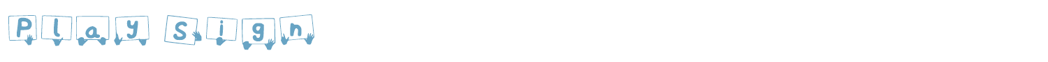 sample Play Sign font
