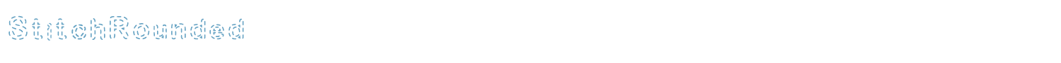 sample Stitch Rounded font
