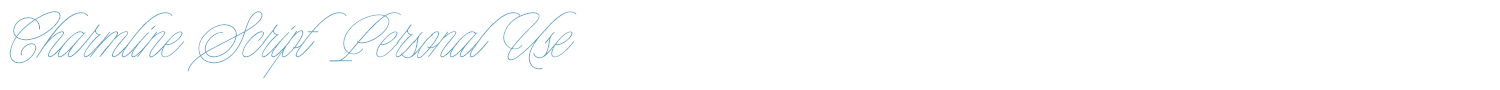 sample Charmline Script font