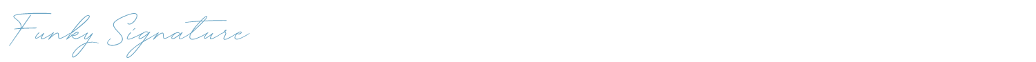 sample Funky Signature font
