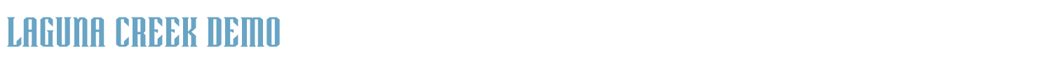 sample Laguna Creek (Demo) font