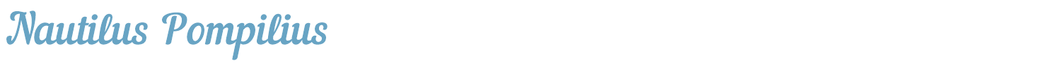 sample Nautilus Pompilius font