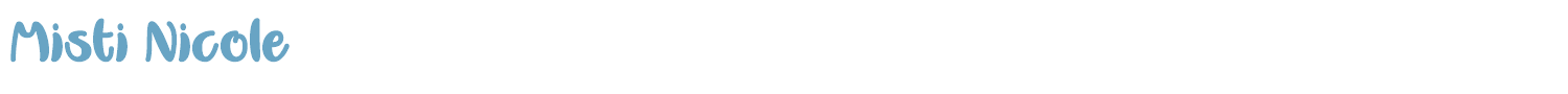 sample Misti Nicole font