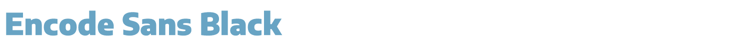 sample Encode Sans font