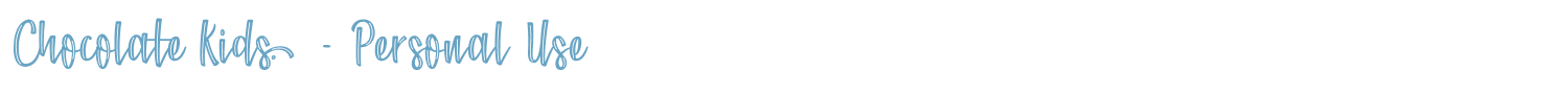 sample Chocolate Kids font