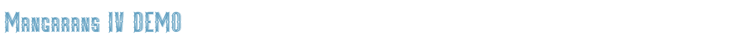 sample Mangarans IV font