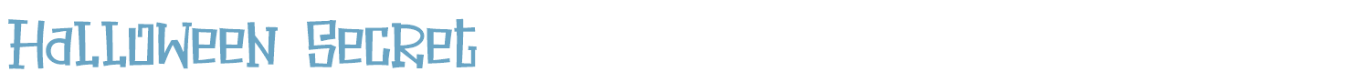 sample Halloween Secret font