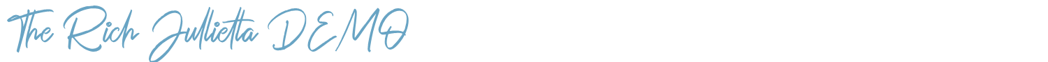 sample The Rich Jullietta font