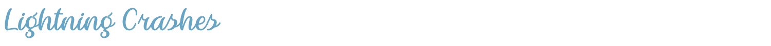 sample Lightning Crashes font
