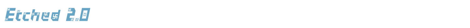 sample Etched 2.0 font
