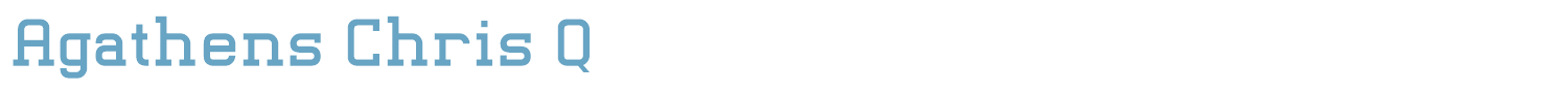 sample Agathens Chris Q font