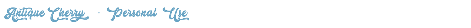 sample Antique Cherry font