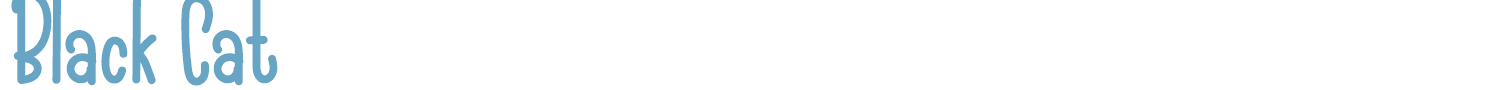 sample Black Cat font