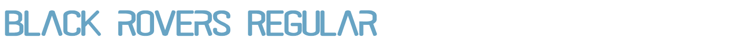 sample black rovers font