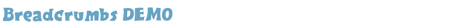 sample Breadcrumbs DEMO font