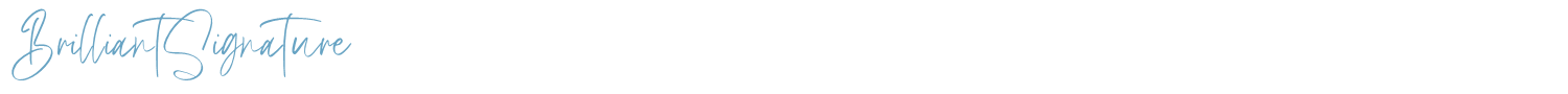 sample Brilliant Signature font