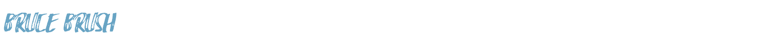 sample Bruce Brush font