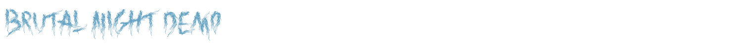 sample Brutal Night font