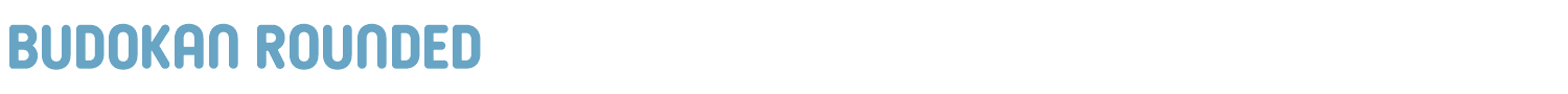 sample Budokan Rounded Bold font