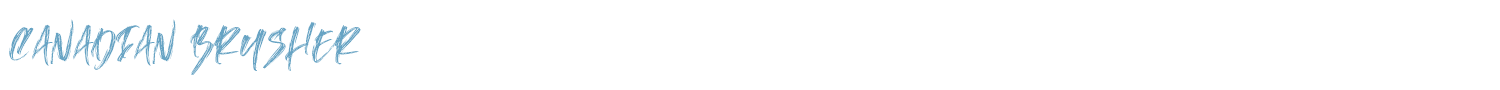 sample Canadian Brusher font
