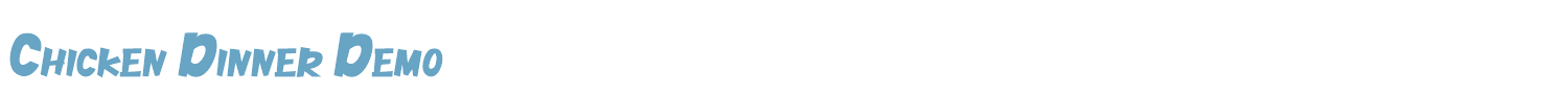 sample Chicken Dinner font