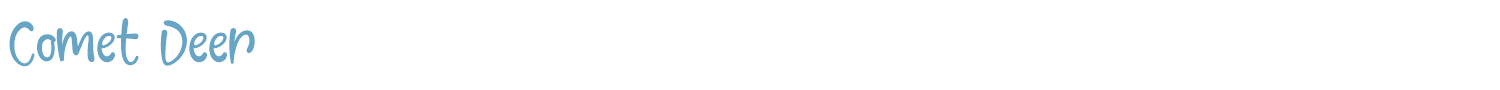 sample Comet Deer font