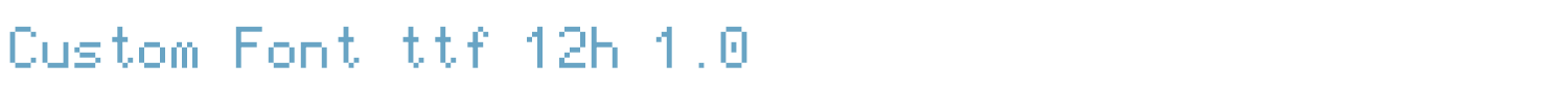sample Custom Fon font