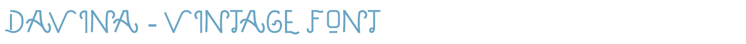 sample Davina Vintage font