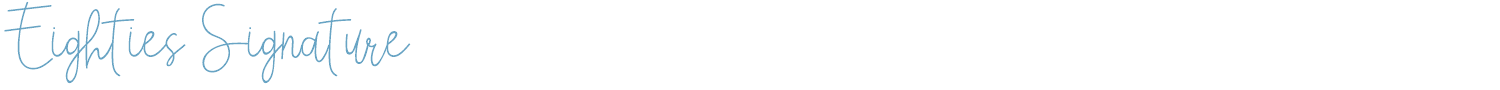 sample Eighties Signature font