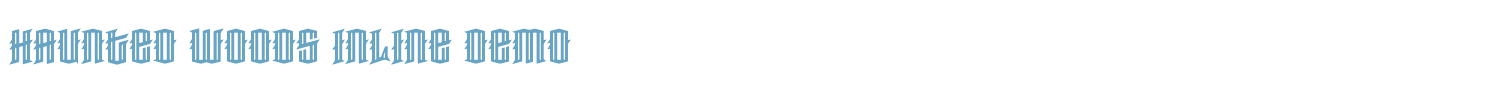 sample Haunted Woods Inline font