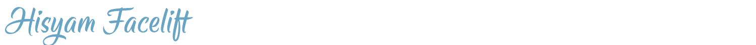 sample Hisyam Facelift font