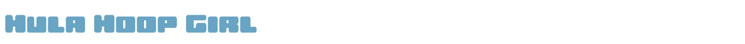 sample Hula Hoop Girl font